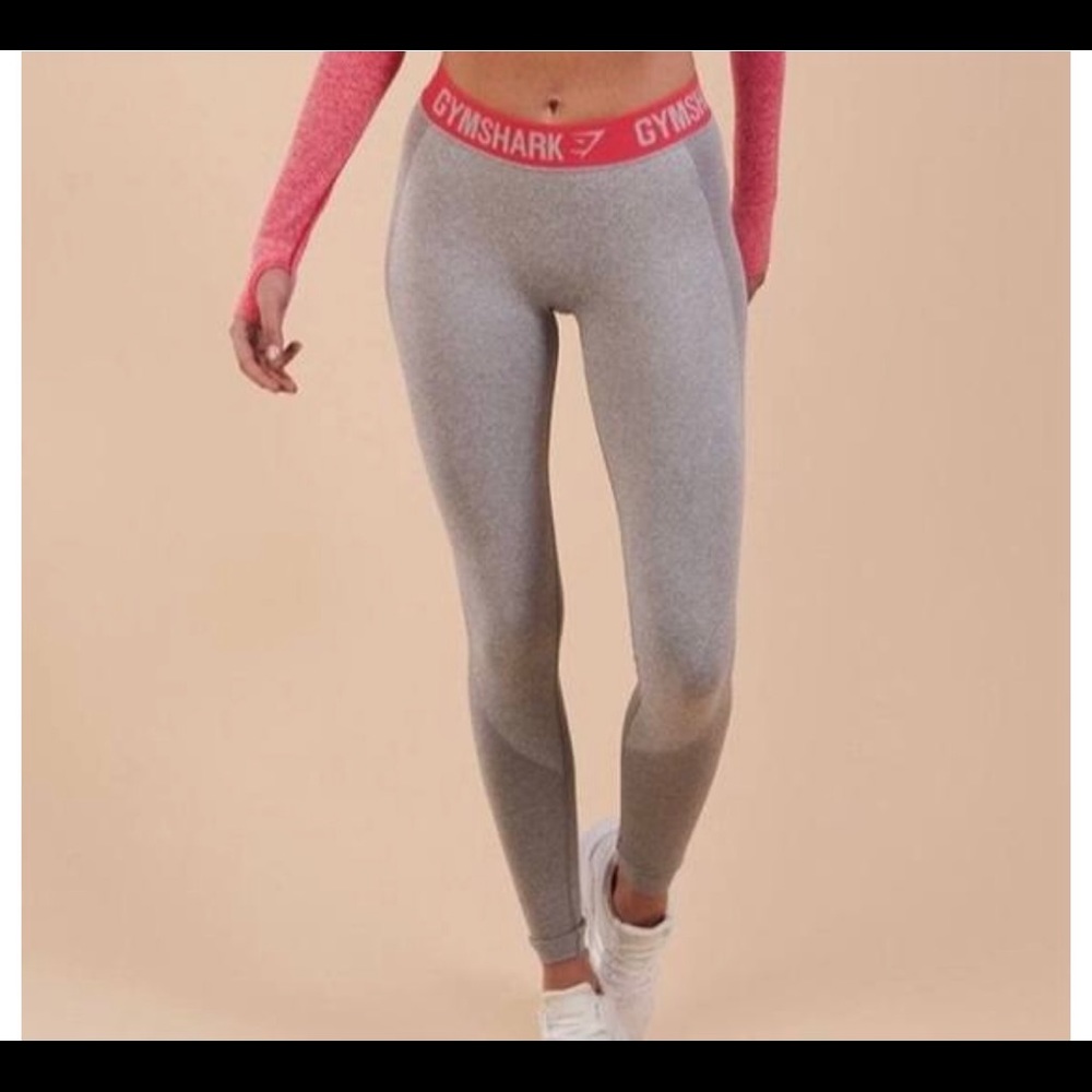 Gymshark Flex Legging Small Grey/Pink